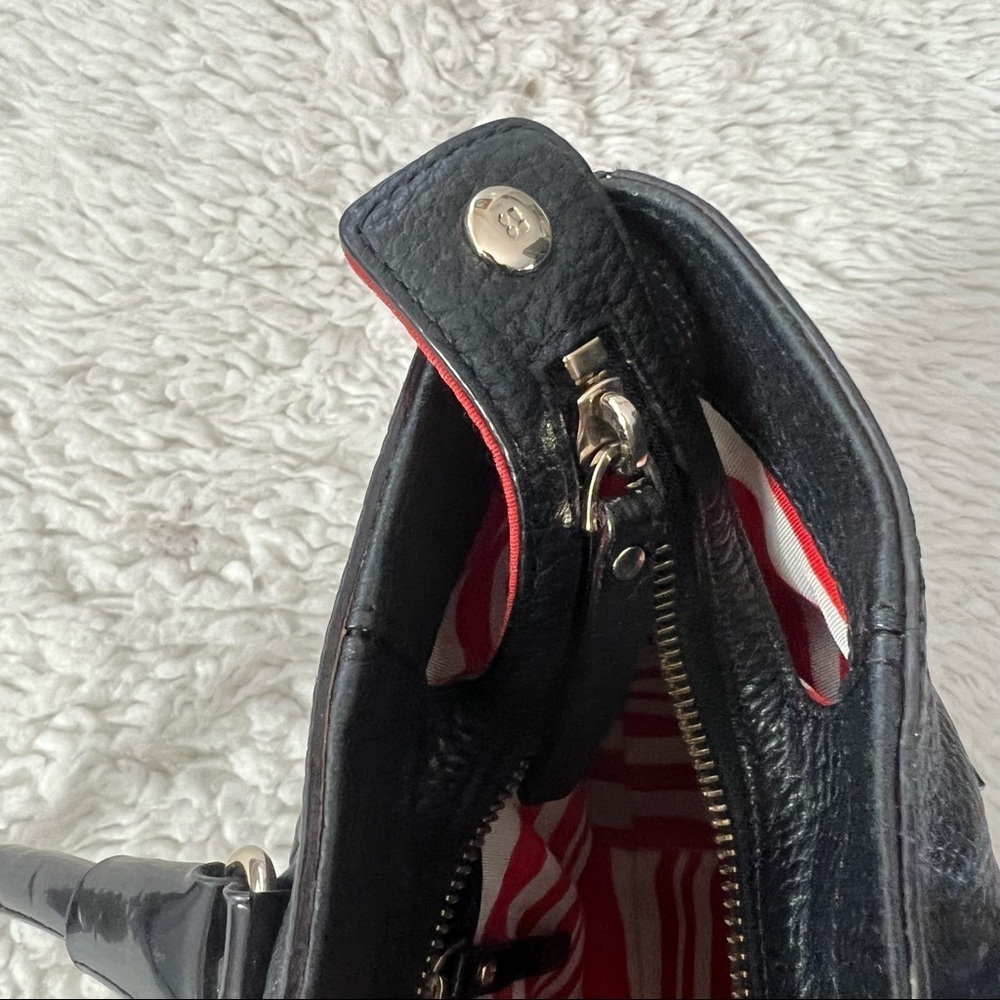 Kate Spade New York Pebbled Leather w/ patent leather Handles Satchel/Handbag - Picture 14 of 14